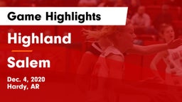 Highland  vs Salem Game Highlights - Dec. 4, 2020