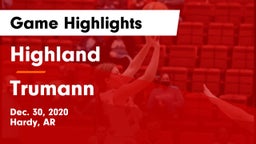 Highland  vs Trumann  Game Highlights - Dec. 30, 2020