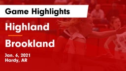 Highland  vs Brookland  Game Highlights - Jan. 6, 2021