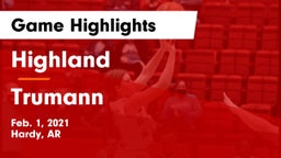 Highland  vs Trumann  Game Highlights - Feb. 1, 2021
