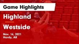 Highland  vs Westside  Game Highlights - Nov. 16, 2021