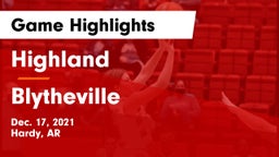 Highland  vs Blytheville  Game Highlights - Dec. 17, 2021