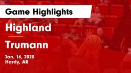 Highland  vs Trumann Game Highlights - Jan. 16, 2023