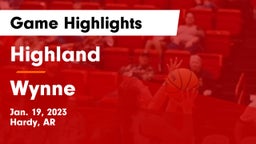 Highland  vs Wynne  Game Highlights - Jan. 19, 2023