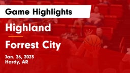 Highland  vs Forrest City  Game Highlights - Jan. 26, 2023