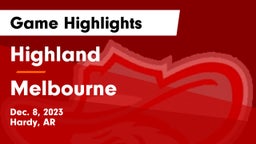 Highland  vs Melbourne  Game Highlights - Dec. 8, 2023
