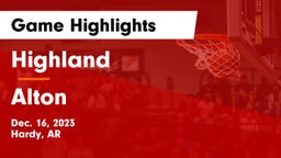 Highland  vs Alton  Game Highlights - Dec. 16, 2023