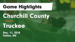 Churchill County  vs Truckee  Game Highlights - Dec. 11, 2018