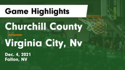 Churchill County  vs Virginia City, Nv Game Highlights - Dec. 4, 2021