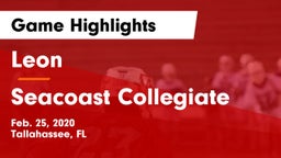 Leon  vs Seacoast Collegiate  Game Highlights - Feb. 25, 2020