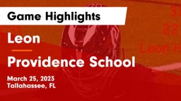 Leon  vs Providence School Game Highlights - March 25, 2023