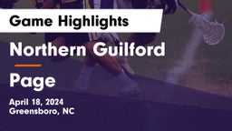 Northern Guilford  vs Page  Game Highlights - April 18, 2024