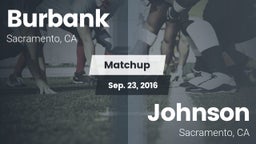 Matchup: Burbank  vs. Johnson  2016