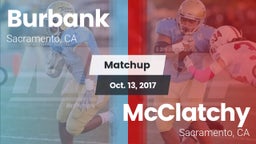 Matchup: Burbank  vs. McClatchy  2017