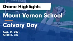 Mount Vernon School vs Calvary Day  Game Highlights - Aug. 14, 2021