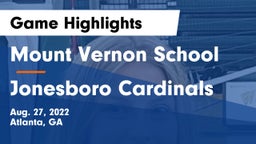 Mount Vernon School vs Jonesboro Cardinals Game Highlights - Aug. 27, 2022
