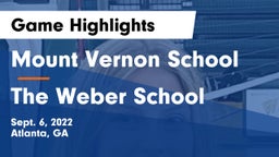 Mount Vernon School vs The Weber School Game Highlights - Sept. 6, 2022