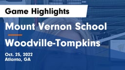 Mount Vernon School vs Woodville-Tompkins  Game Highlights - Oct. 25, 2022