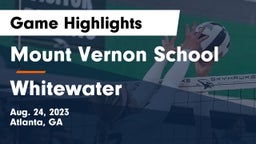 Mount Vernon School vs Whitewater  Game Highlights - Aug. 24, 2023