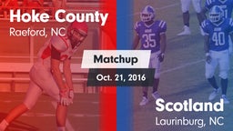 Matchup: Hoke County High vs. Scotland  2016