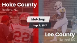 Matchup: Hoke County High vs. Lee County  2017