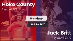 Matchup: Hoke County High vs. Jack Britt  2017