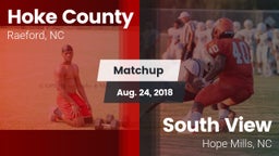 Matchup: Hoke County High vs. South View  2018