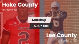 Matchup: Hoke County High vs. Lee County  2018