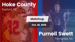 Matchup: Hoke County High vs. Purnell Swett  2018