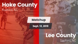 Matchup: Hoke County High vs. Lee County  2019
