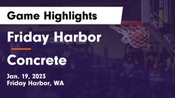 Friday Harbor  vs Concrete Game Highlights - Jan. 19, 2023