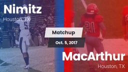Matchup: Aldine Nimitz  vs. MacArthur  2017