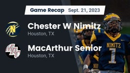 Recap: Chester W Nimitz  vs. MacArthur Senior  2023