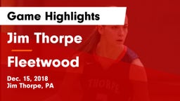 Jim Thorpe  vs Fleetwood Game Highlights - Dec. 15, 2018