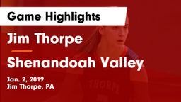 Jim Thorpe  vs Shenandoah Valley  Game Highlights - Jan. 2, 2019