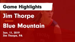 Jim Thorpe  vs Blue Mountain  Game Highlights - Jan. 11, 2019