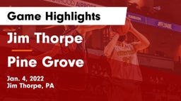 Jim Thorpe  vs Pine Grove  Game Highlights - Jan. 4, 2022