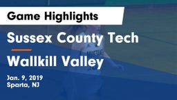 Sussex County Tech  vs Wallkill Valley  Game Highlights - Jan. 9, 2019