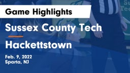 Sussex County Tech  vs Hackettstown  Game Highlights - Feb. 9, 2022
