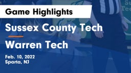 Sussex County Tech  vs Warren Tech Game Highlights - Feb. 10, 2022