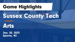 Sussex County Tech  vs Arts  Game Highlights - Jan. 30, 2023