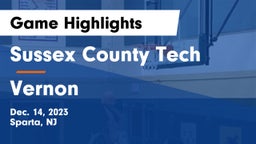 Sussex County Tech  vs Vernon  Game Highlights - Dec. 14, 2023