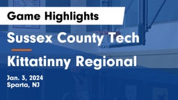 Sussex County Tech  vs Kittatinny Regional  Game Highlights - Jan. 3, 2024