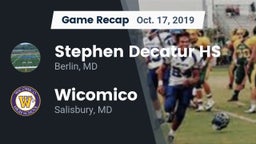 Recap: Stephen Decatur HS vs. Wicomico  2019