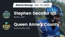 Recap: Stephen Decatur HS vs. Queen Anne's County  2022