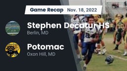 Recap: Stephen Decatur HS vs. Potomac  2022