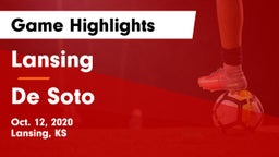 Lansing  vs De Soto  Game Highlights - Oct. 12, 2020