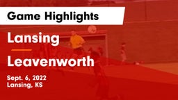 Lansing  vs Leavenworth  Game Highlights - Sept. 6, 2022
