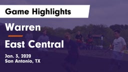 Warren  vs East Central  Game Highlights - Jan. 3, 2020