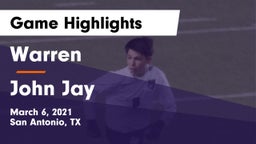 Warren  vs John Jay  Game Highlights - March 6, 2021